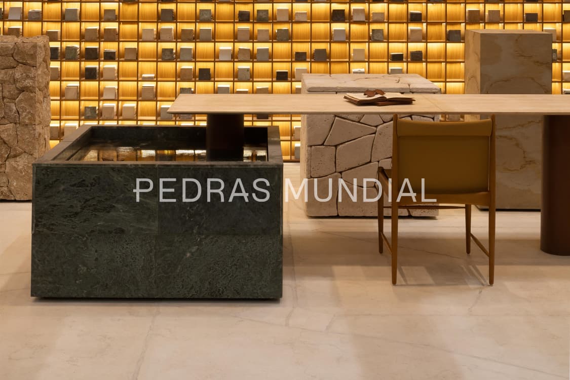 GREEN MARBLE 4 Aplicação de Pedra Green Marble em ambiente interno